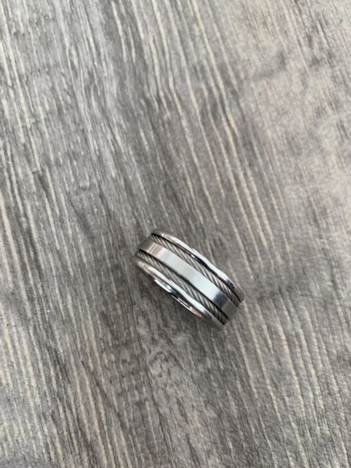 Bague homme en acier - photo numéro 3