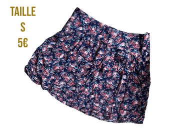 Jupe fleurie taille haute Camaïeu très bon état