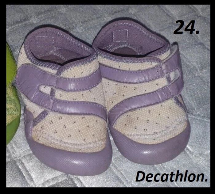 chaussons/basket mauve Decathlon T: 23/24