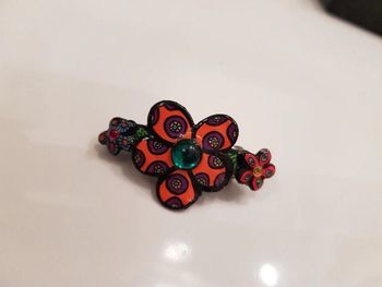 Barrette style vintage florales rare Boutique indépendante