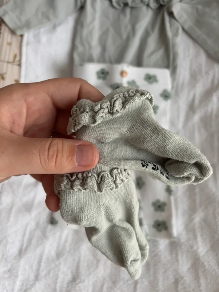 Ensemble vert d’eau bébé fille taille 1 mois - photo numéro 11