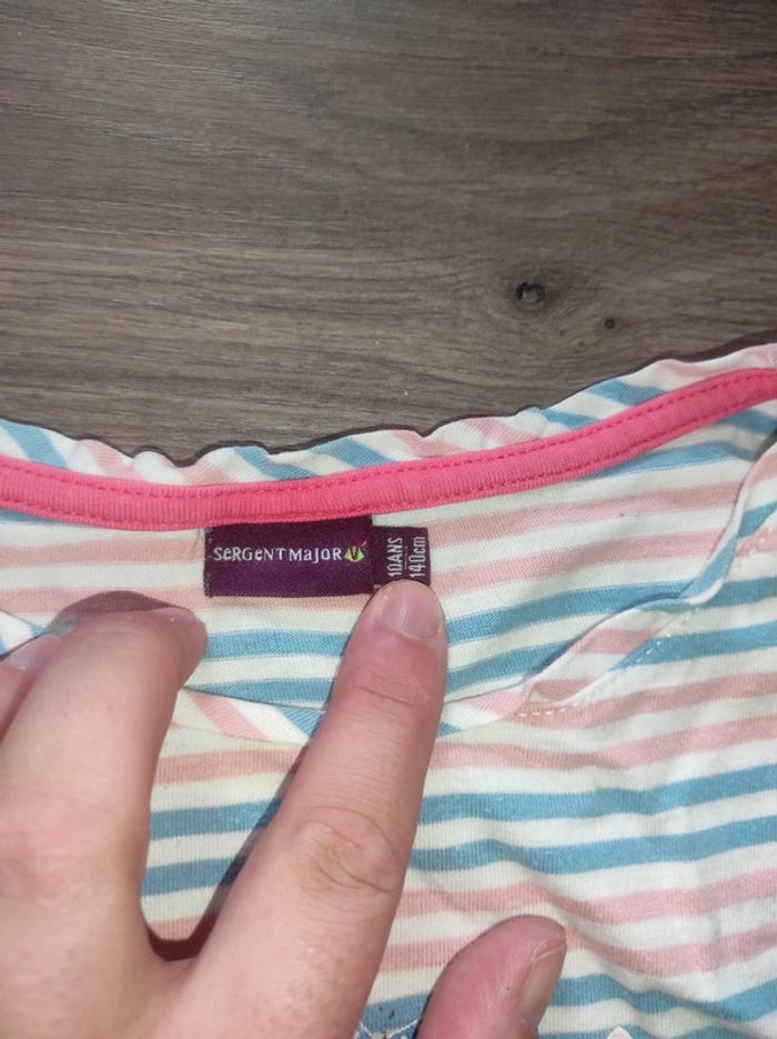 Tee-shirt manches longues fille 10 ans - photo numéro 4