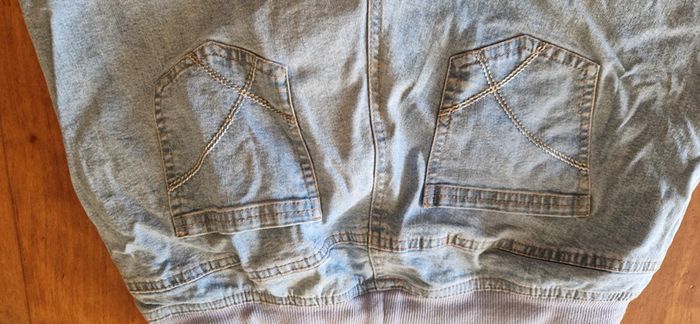 Pantacourt jean taille elastique - photo numéro 4