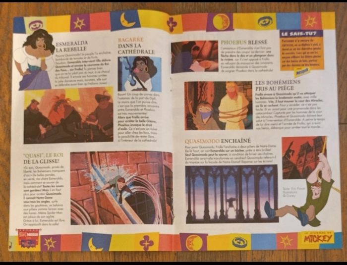 Livret le Bossu de notre dame + 5 fiches mickey vintage - photo numéro 6