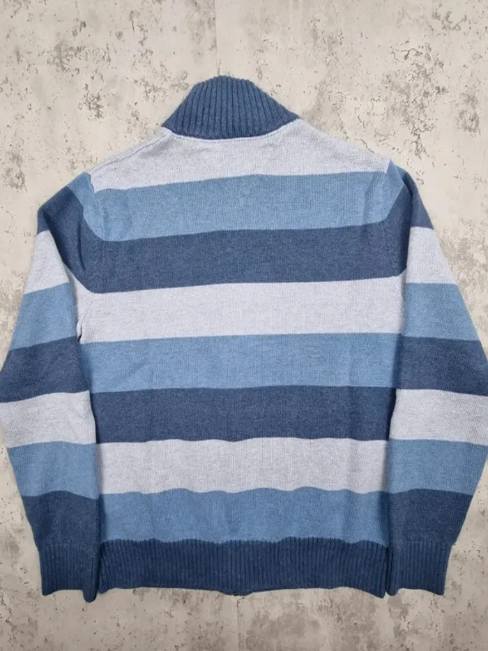 Gilet zippé rayé Tommy Hilfiger bleu, S Hommes (mesures en photos) - photo numéro 4