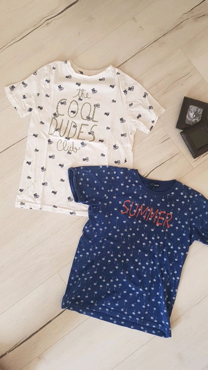 Lot de 2 tee shirts garçon 12 ans kiabi ycc