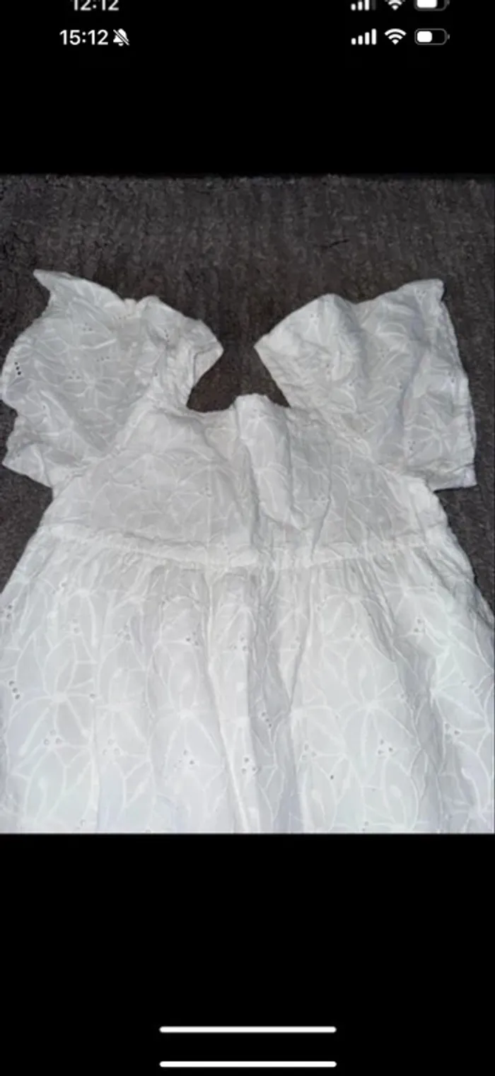 Robe blanche filles 122 primark