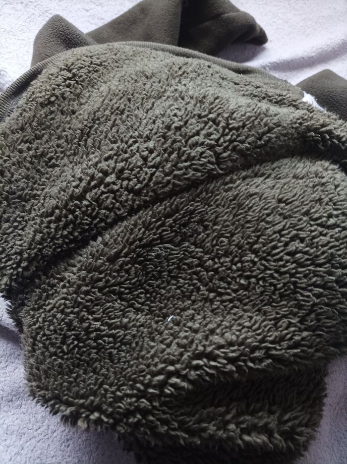 Pull sweats à capuche polaire hivernale poche ventrale |  Gémo | kaki | taille 14ans ou S - photo numéro 6