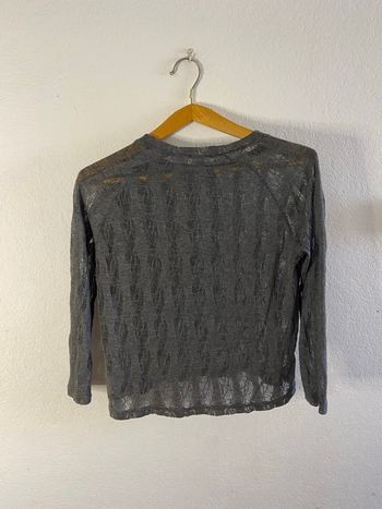 Sweat pull gris ref label femme