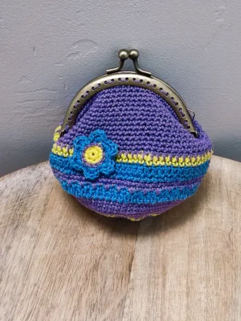 👄 porté monnaie au crochet fabrication artisanale 👛