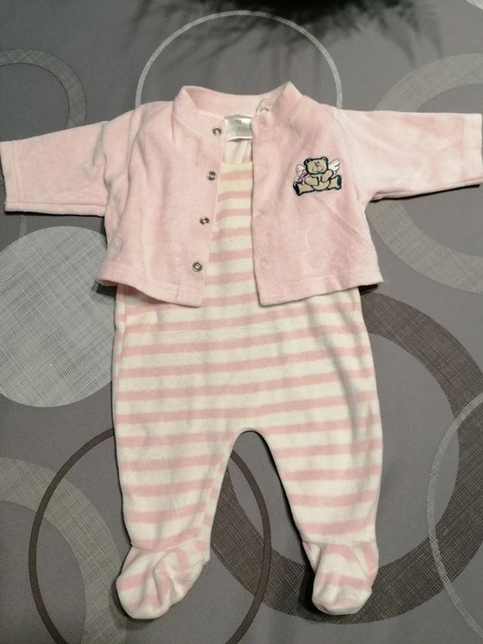 Ensemble velours 1 mois