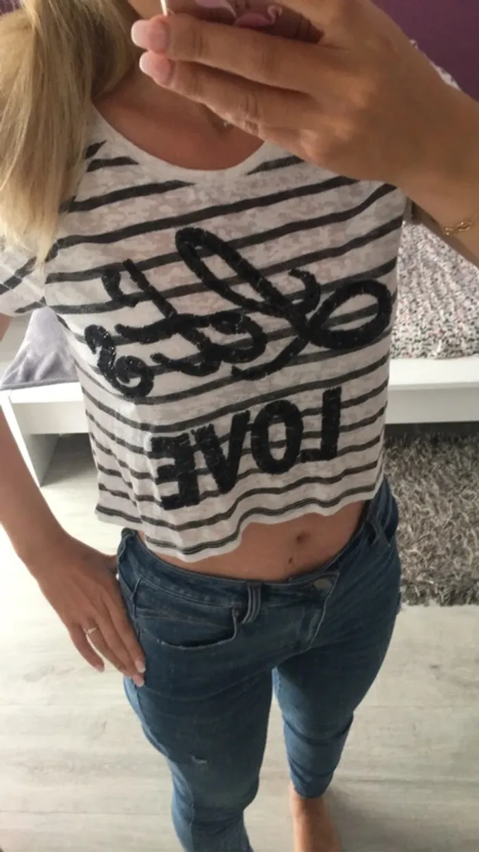 Crop top cache cache - photo numéro 3