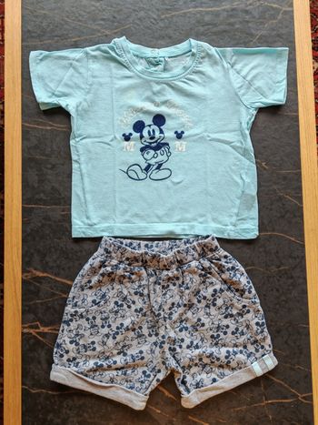 Ensemble short et t-shirt Mickey Cerda 3 ans