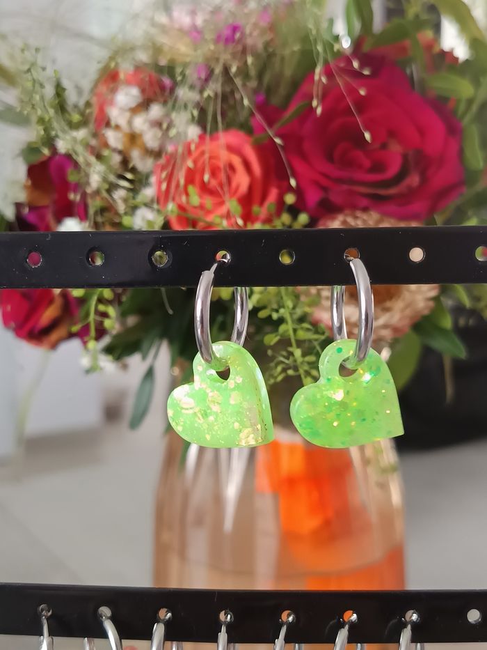 Boucles oreilles acier inoxydable