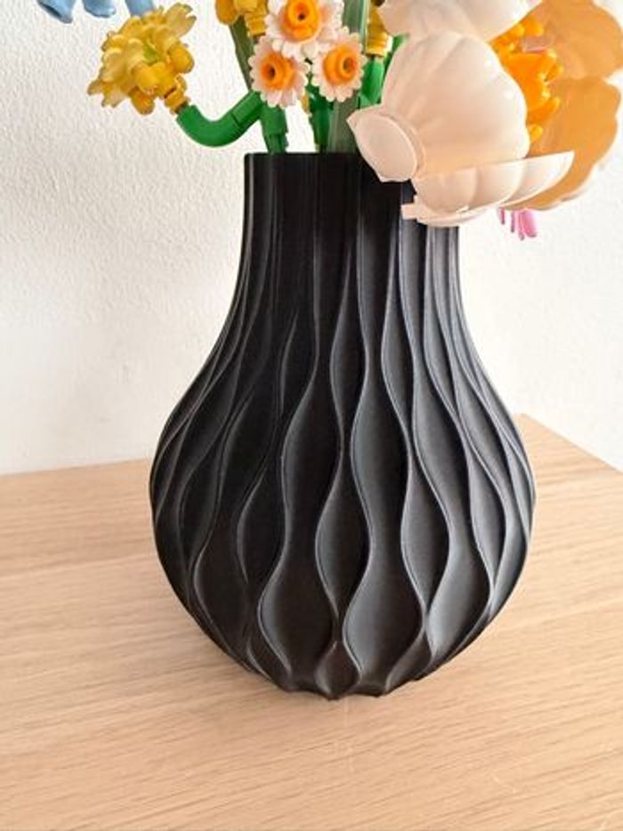 Vase idéal fleurs lego botanicals avec support de tiges 3D - photo numéro 2