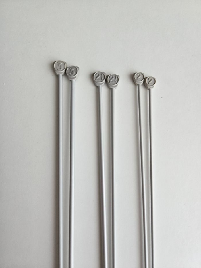 Lot de 3 paires d'aiguilles à tricoter - photo numéro 2