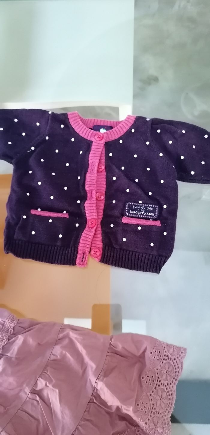 Ensemble Robe et gilet 1 mois - photo numéro 3