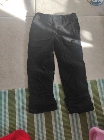 Pantalon clayeux 4 ans en velours doublé