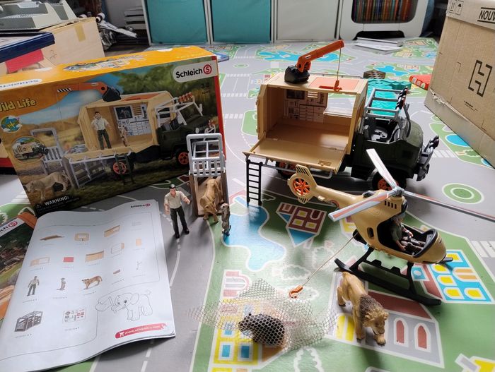 Schleich wild life hélicoptère 42475 +camion Schleich wild life 42475 - photo numéro 4