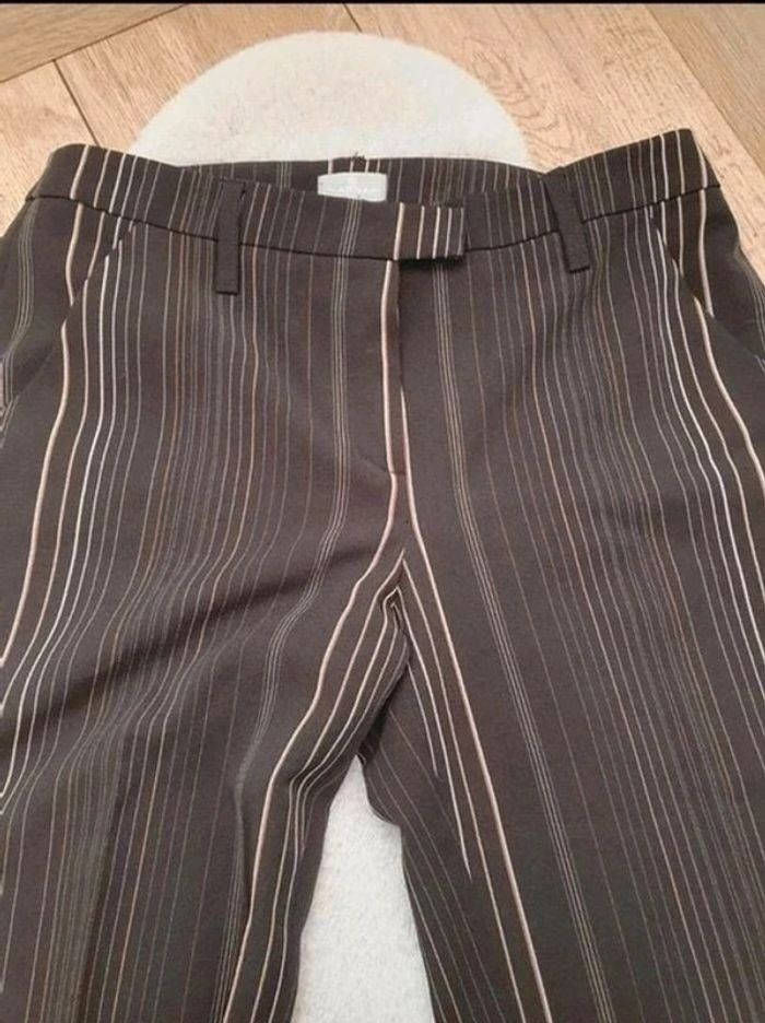 Pantalon Naf Naf noir à rayures taille 38 - photo numéro 4