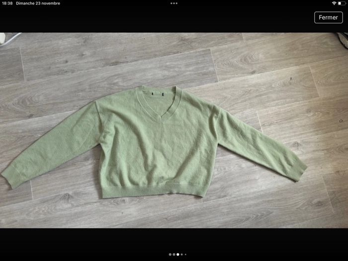 Pull vert pomme H&M S