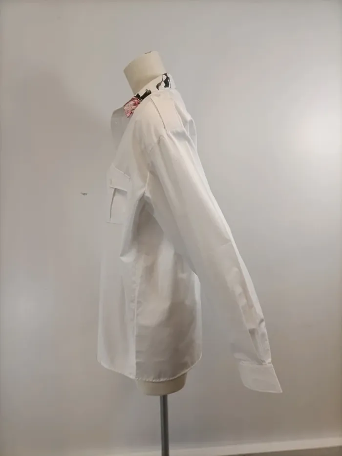 Chemise Gérard Darel Upcyclé - soie dahlia fleur - - photo numéro 3
