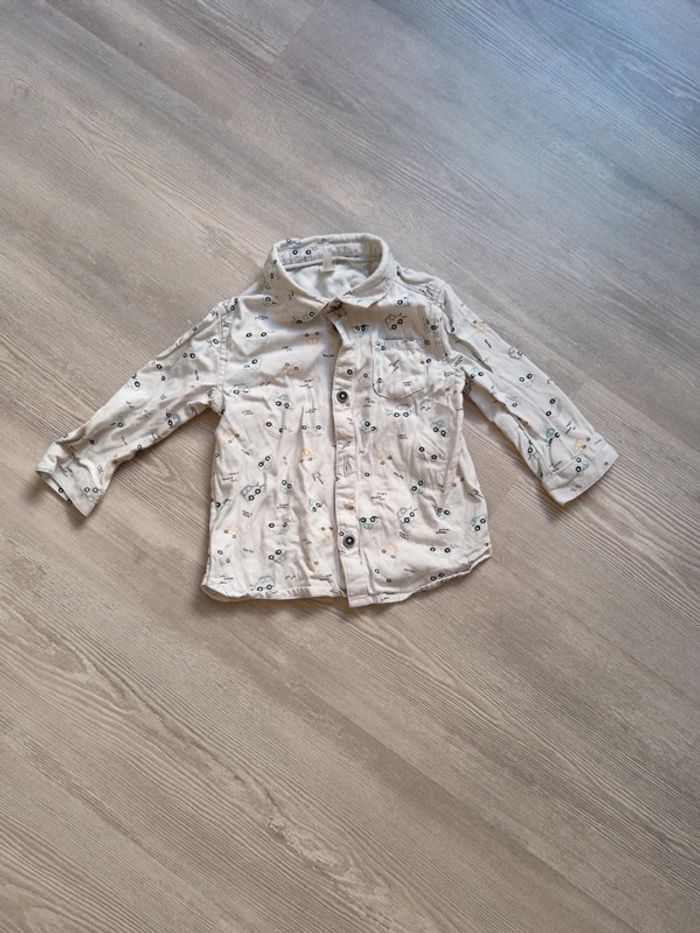 Chemise motif voitures