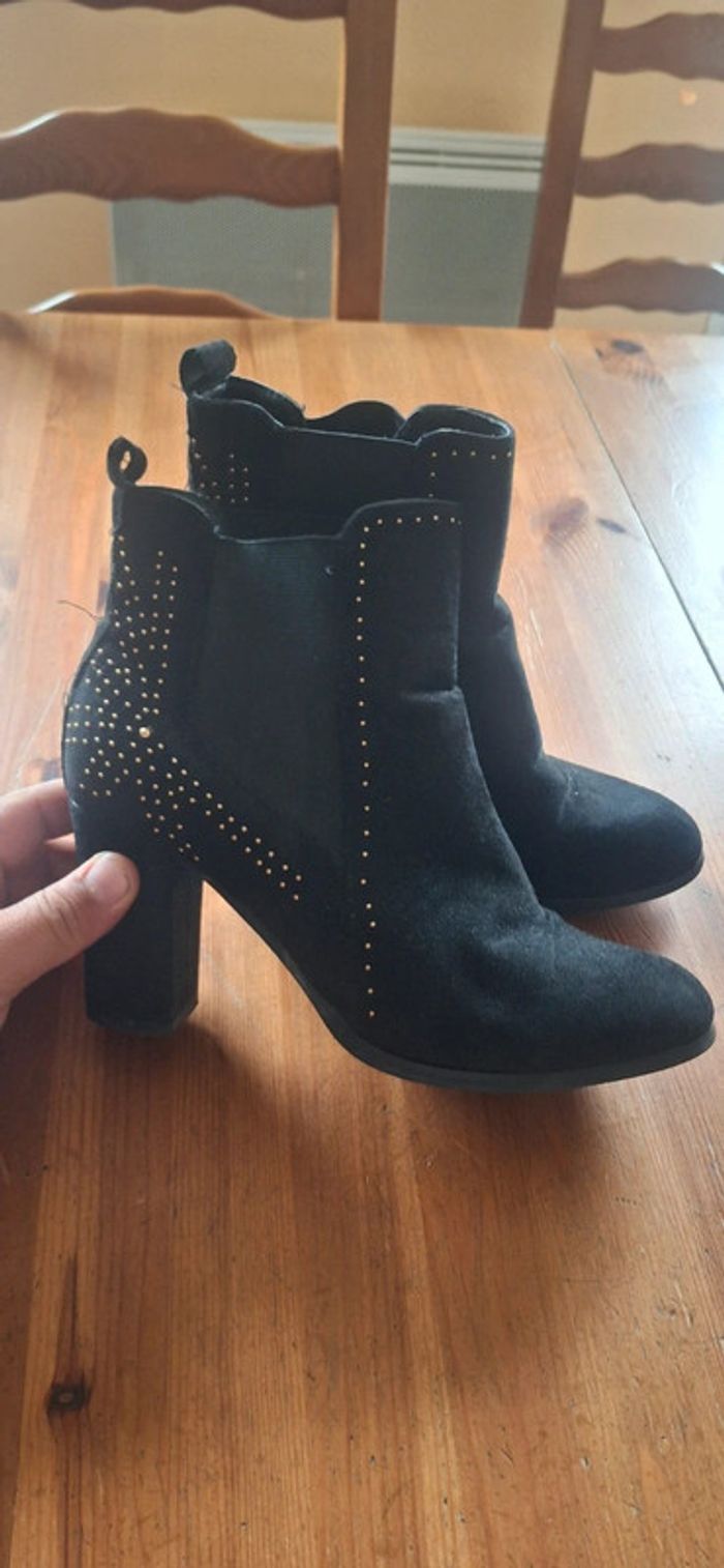 Bottine femme texto