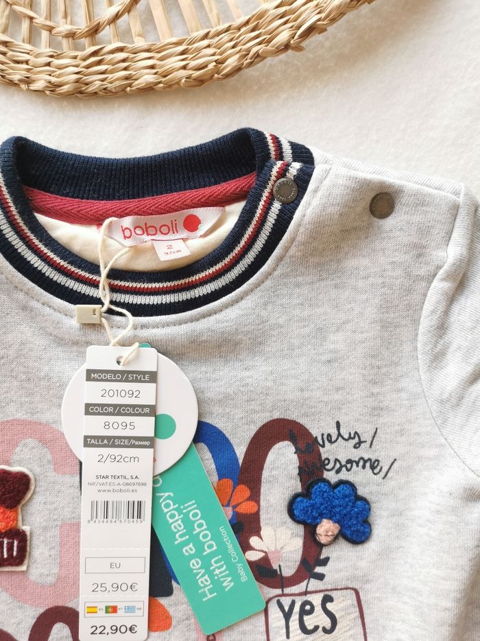 Sweat gris chiné fendu dans le dos Boboli 2 Ans - photo numéro 2