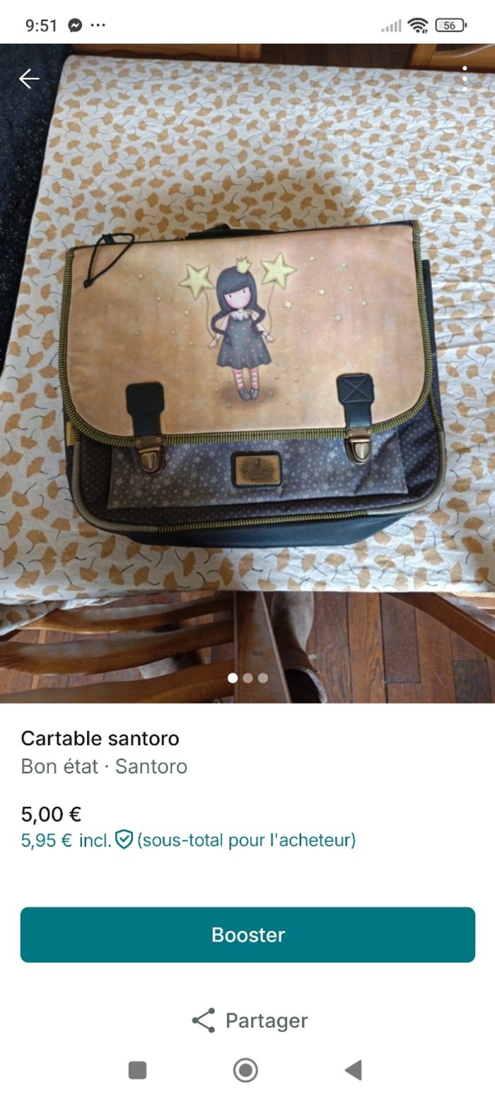 Cartable santoro - photo numéro 2