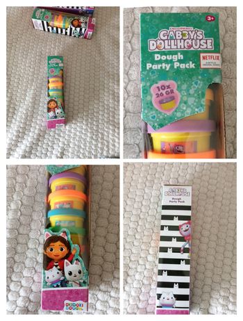 Boite de 10 pots pâte à modeler gabby chat