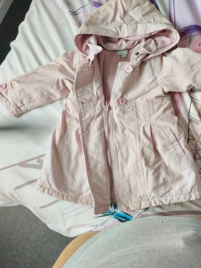 Manteau doublé fille 24 mois - photo numéro 3