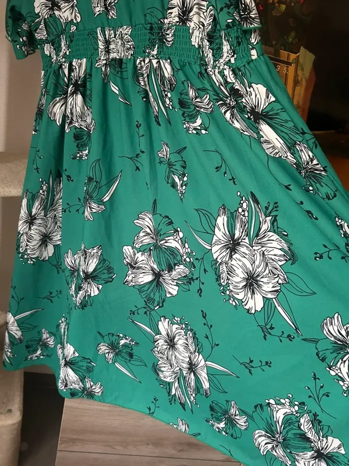 Robe longue Blancheporte fleurie - photo numéro 8