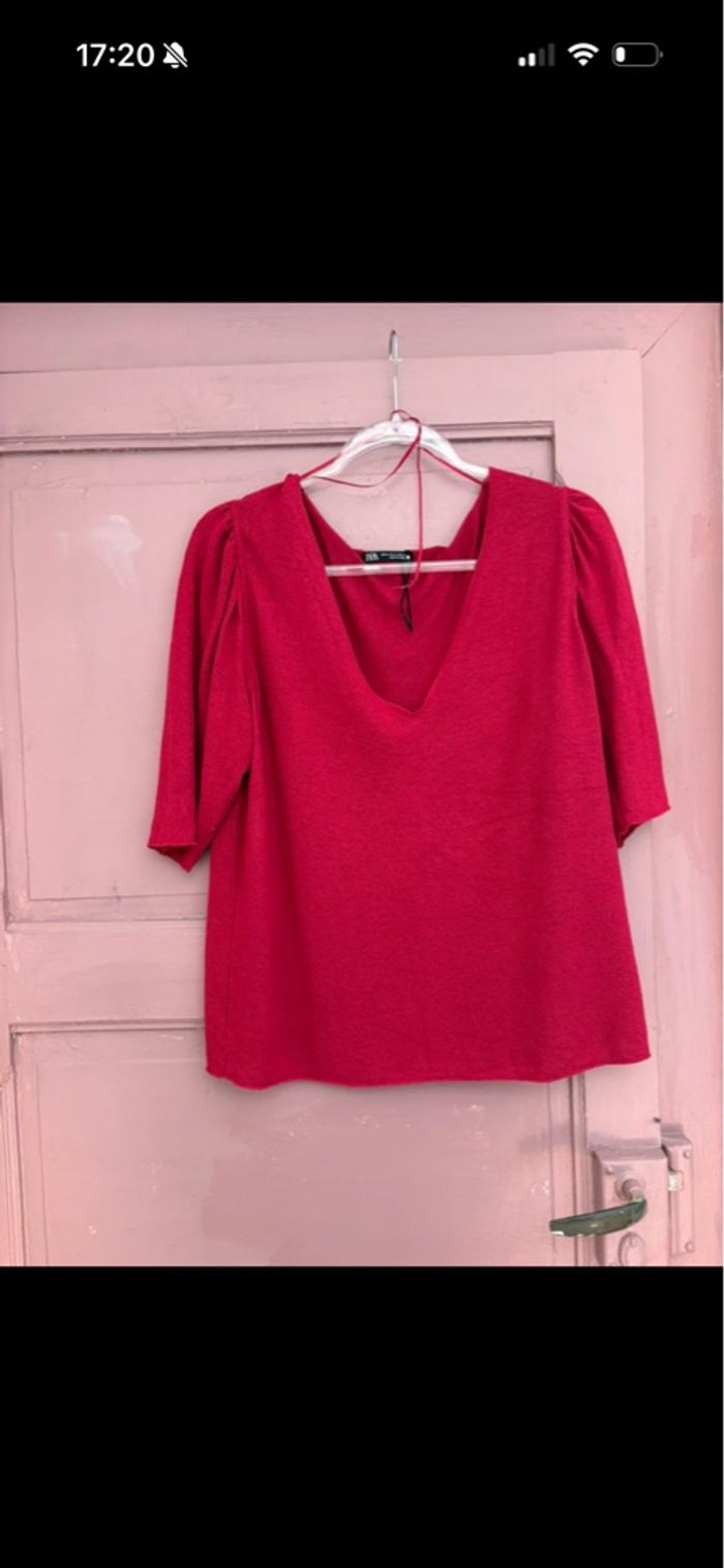 Pull/ haut fushia - photo numéro 1
