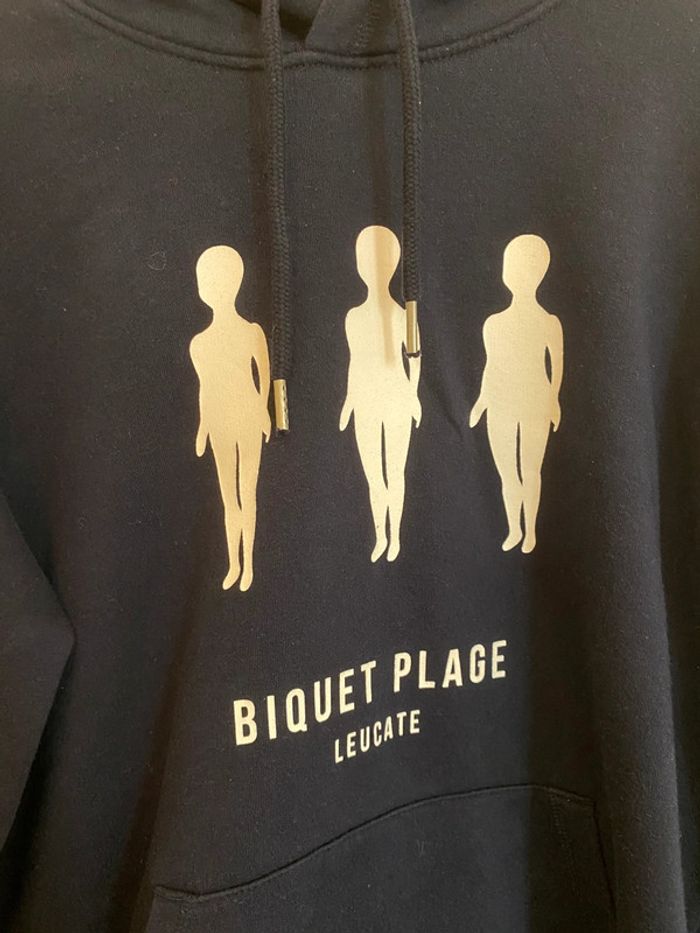 Sweat-shirt à capuche Biquet Plage – Leucate (Unisexe – Taille S) - photo numéro 3