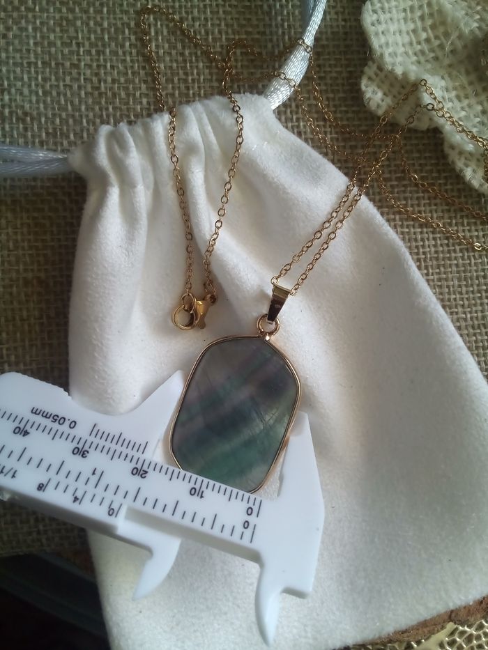 Collier en pierre de fluorite - photo numéro 3
