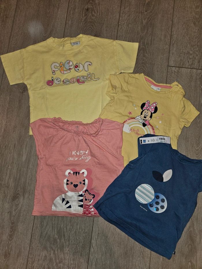 Lot de tee shirt 23/24mois