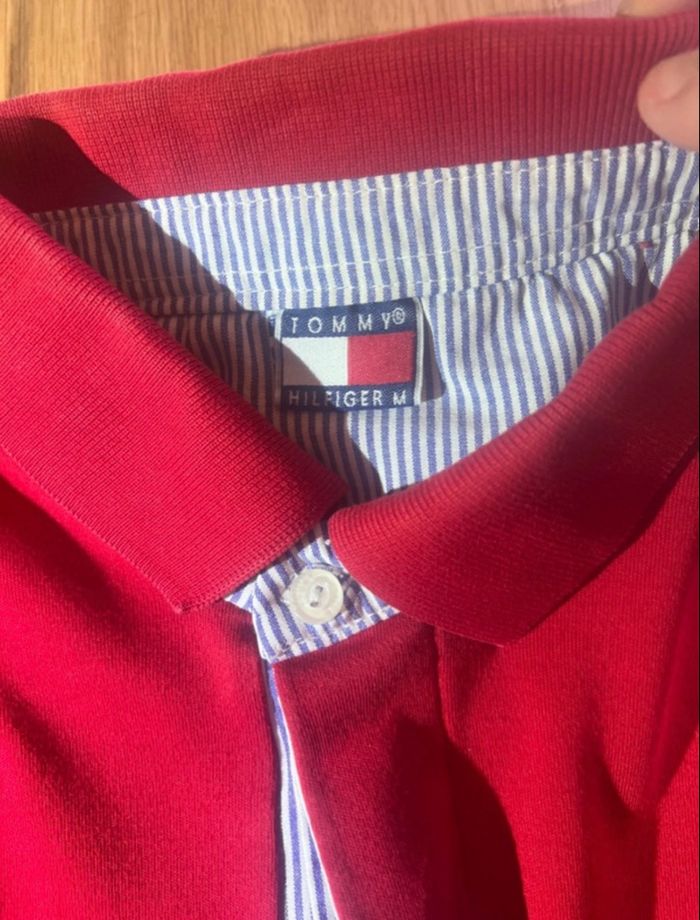 Polo Tommy Hilfiger Rouge - photo numéro 4