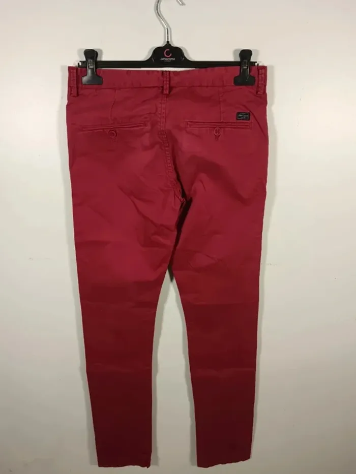 C6 pantalon rouge Teddy Smith 28 - photo numéro 2