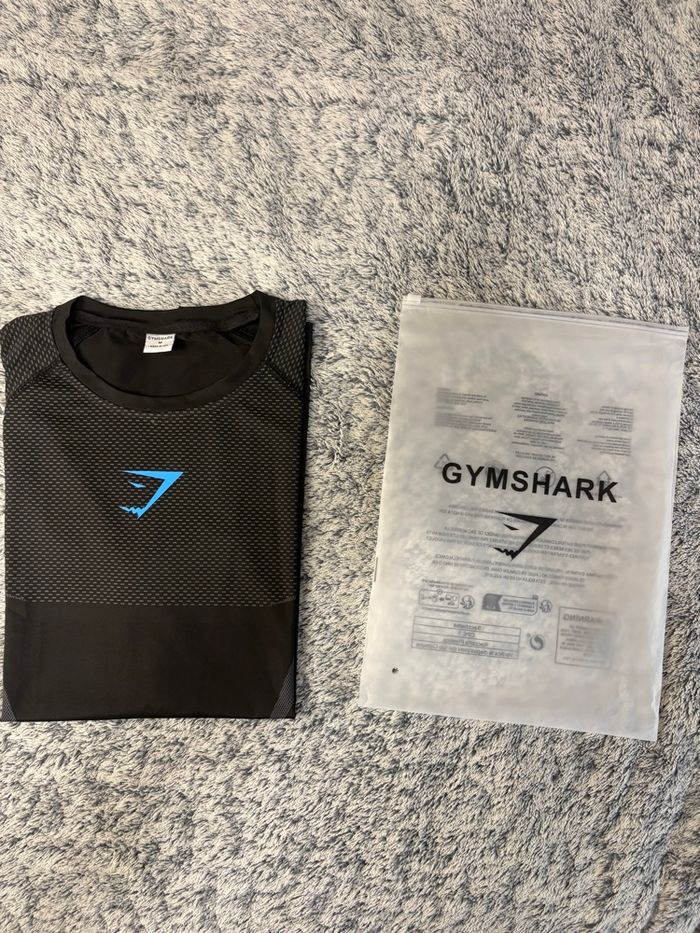 T-shirt de compression, gym, shark - photo numéro 2