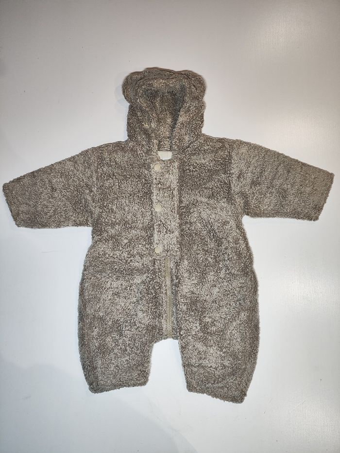 Combi combinaison combipilote pilote bebe 6 mois mixte garçon fille ours hiver