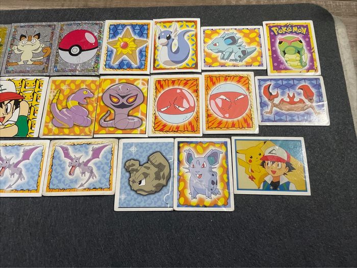 Lot de 20 Cartes Pokémon Merlin Collections 1999 Stickers Vintage Rare - photo numéro 3