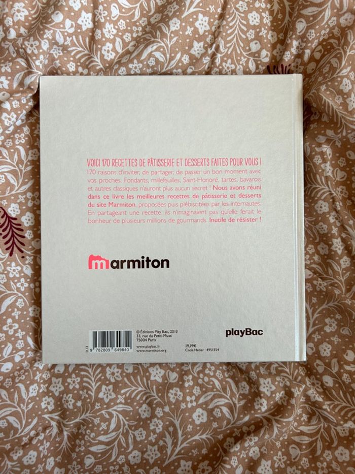 Livre pâtisserie et dessert Marmiton - photo numéro 2