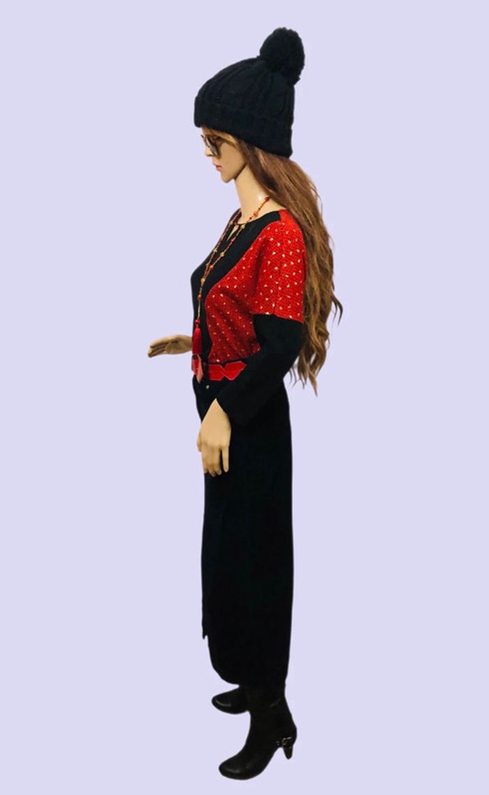 🖤Jupe longue vintage Y2K en velours côtelé noir Black corduroy skirt🖤 - photo numéro 11