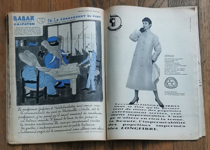 Ancien magazine Elle années 50 Vintage - photo numéro 7