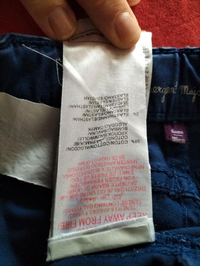 Jeans bleu foncé(marine) à enfiler en 6 ans Sergent major - photo numéro 12