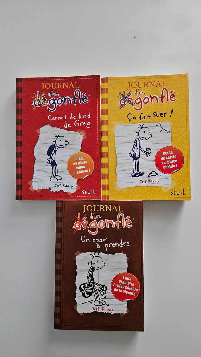 Lot 3 livres Journal d'un dégonflé - photo numéro 1
