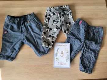 Lot pantalons 3 mois