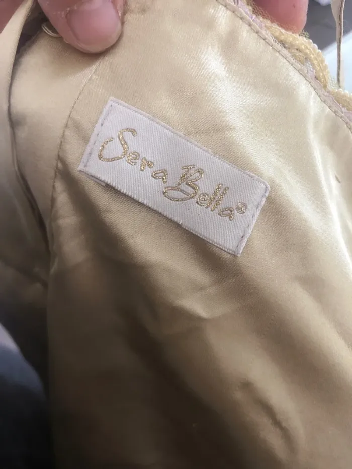 Robe de soirée couleur champagne crème T40 femme 👗 - photo numéro 15