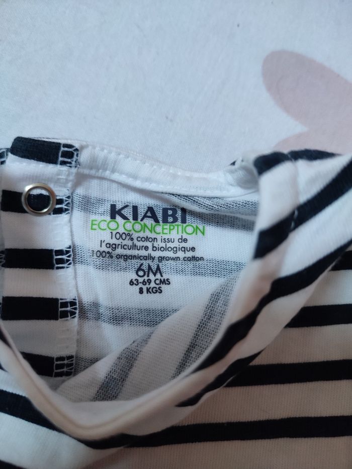 Ensemble marinière + short - 6 mois - Très bon état - Kiabi - photo numéro 4